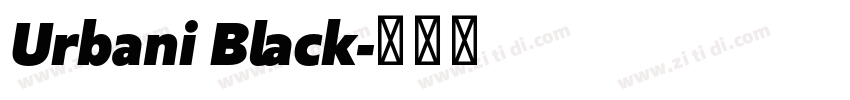 Urbani Black字体转换 Urbani Black字体转换